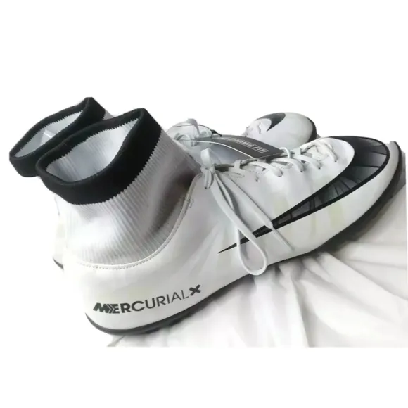 Nike Mercurialx Victory VI CR7 DF TF Mens Football Boots Sz 12- White 903612 401