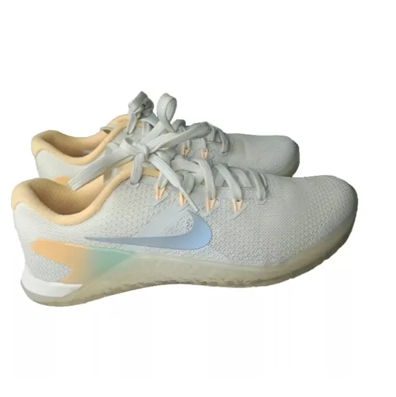 Nike Metcon 4 Rise Shoes Women's Size 7 Gradient White Orange AH8184 100