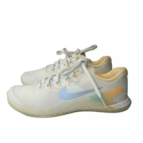 Nike Metcon 4 Rise Shoes Women's Size 7 Gradient White Orange AH8184 100