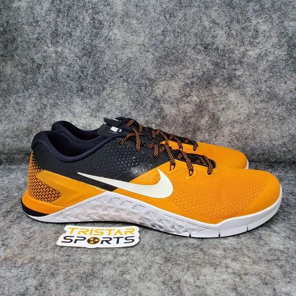 Nike Metcon 4 Training Shoes Mens 15 Orange White Tennessee Vols AH7455-801 Ne