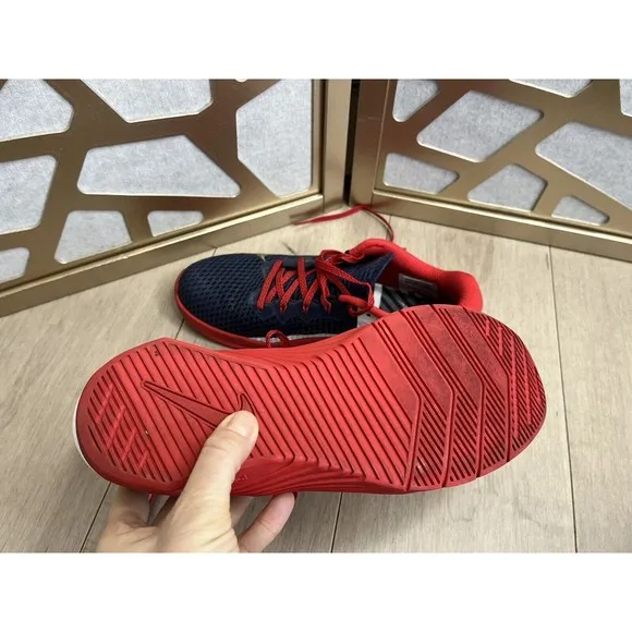 Nike Metcon 6  Men Sz 9 Blue Training Crossfit Athletic Shoe DA2894-991 Sneakers