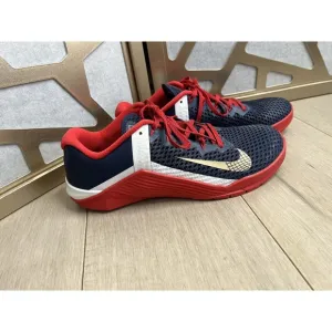 Nike Metcon 6  Men Sz 9 Blue Training Crossfit Athletic Shoe DA2894-991 Sneakers