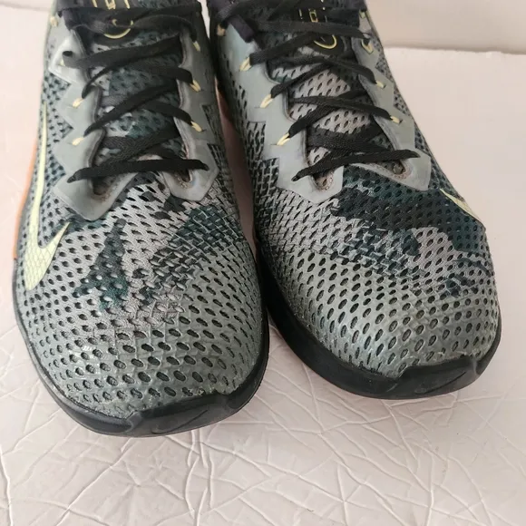 Nike Metcon 6 Training Shoes Mens Size 15 Green Camo Black Gum Gym Athletic