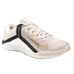 Nike Metcon 6 Women's AT3160-170 Cream And Black Running Shoes Trainers Size 8.5