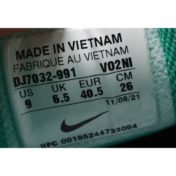 Nike Metcon 7 NBY Black Green Gum Gym Training Shoes Womens Size 9 DJ7032-991