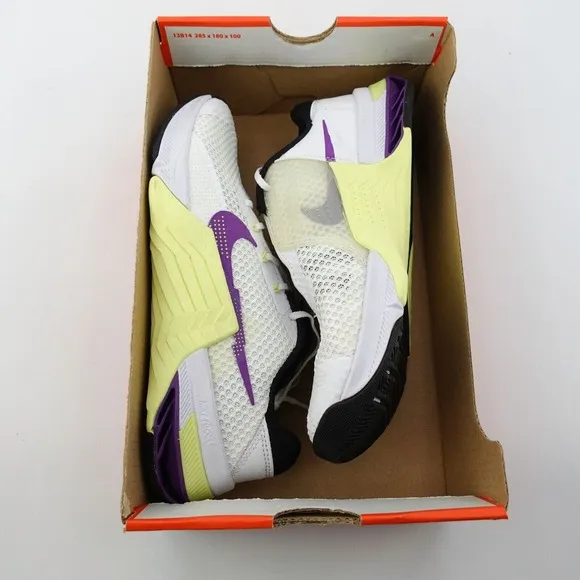 Nike Metcon 7 White Lemon Twist Training Shoes CZ8280-157 Womens Size 8