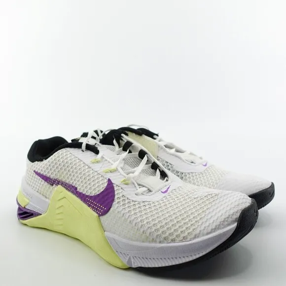 Nike Metcon 7 White Lemon Twist Training Shoes CZ8280-157 Womens Size 8