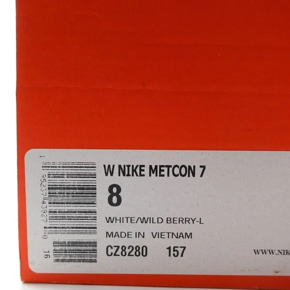 Nike Metcon 7 White Lemon Twist Training Shoes CZ8280-157 Womens Size 8