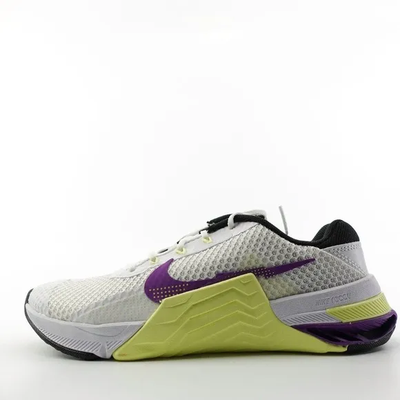 Nike Metcon 7 White Lemon Twist Training Shoes CZ8280-157 Womens Size 8