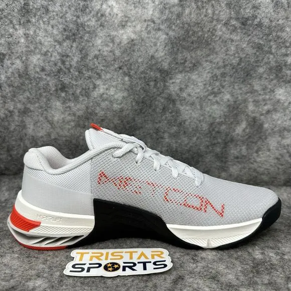 Nike Metcon 8 Training Shoes Womens Size 8 White Black Red DO9327-102