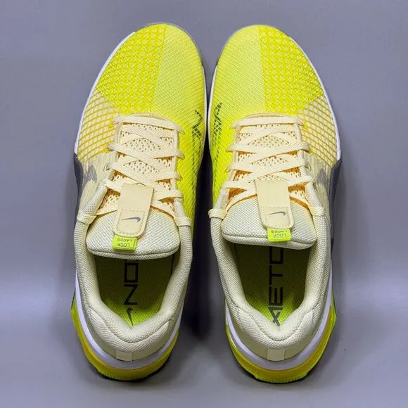 Nike Metcon 8 Womens Size 9 Training Shoes Sneaker Citron Tint Yellow DO9327-801