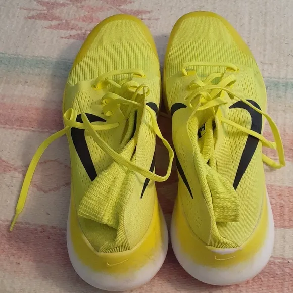 Nike Neon tennis shoes.