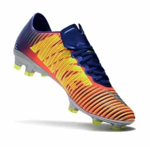 Nike | Nike Jr blue/yellow/orange Mercurial Vapor 15 outdoor soccer shoes, sz 5Y