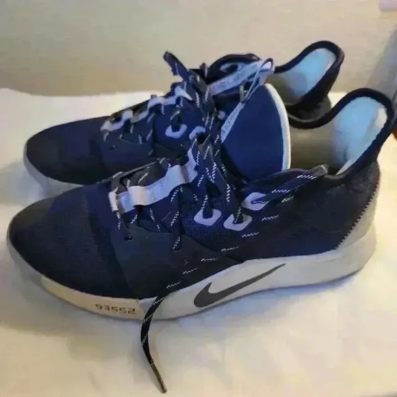 Nike Paul George Paulette Blue Basketball Sneakers Mens 9