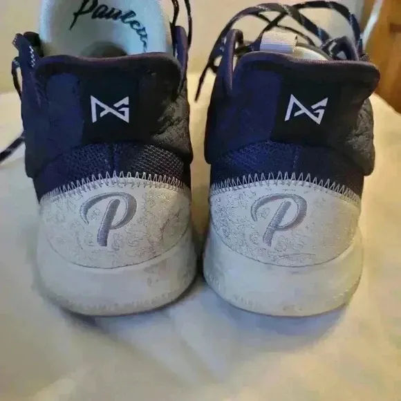 Nike Paul George Paulette Blue Basketball Sneakers Mens 9
