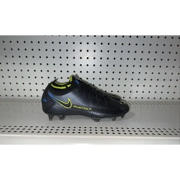 Nike Phantom GT Elite FG Black Cyber Soccer Cleats Mens Size 4 Womens 5.5