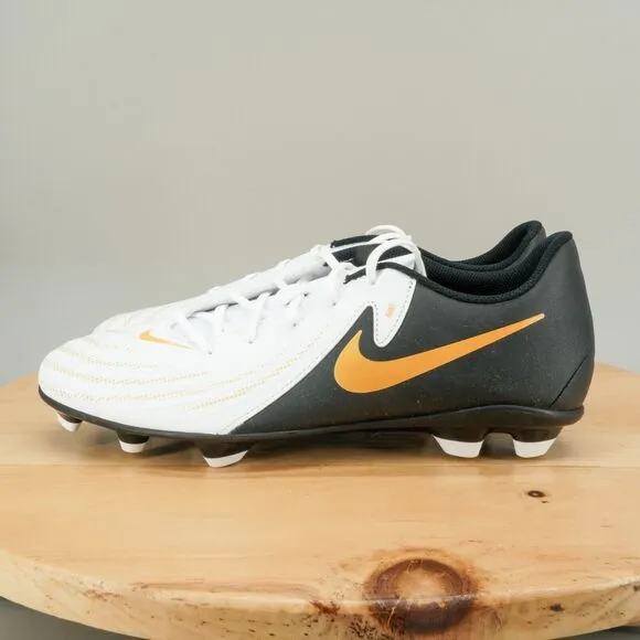 Nike Phantom GX Club FG Men's Size 11.5 Soccer Football Cleats White Black Gold