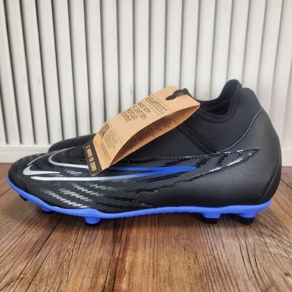 Nike Phantom GX Academy DF FG/MG DD9472-040 Women Sz 10 Black Blue Soccer Cleats