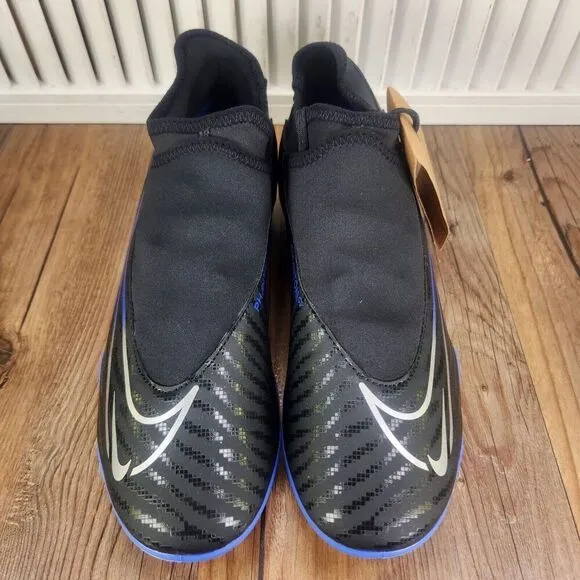 Nike Phantom GX Academy DF FG/MG DD9472-040 Women Sz 10 Black Blue Soccer Cleats