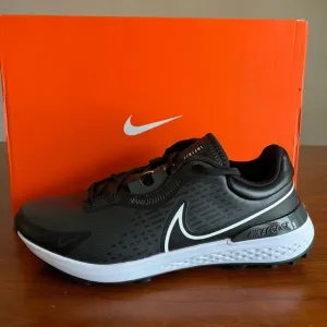 Nike React Infinity Pro 2 DJ5593-015 black/white golf cleats mens size 8.5