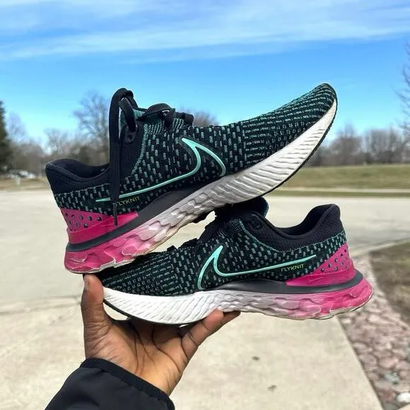 Nike React Infinity Run Flyknit 3 Women's Road Running Athletic Shoes Size 10.5