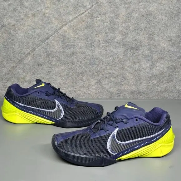 Nike React Metcon Turbo Flyknit Blue Gym Training Shoes CT1243-400‎ Men's 7.5