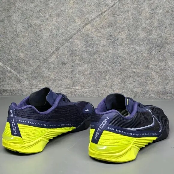 Nike React Metcon Turbo Flyknit Blue Gym Training Shoes CT1243-400‎ Men's 7.5