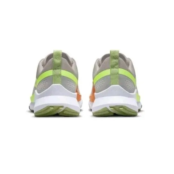 Nike React Pegasus Trail 4 Grey/Volt-Orange Running Shoe DJ6158 002 Mens 10.5