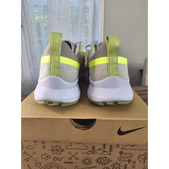 Nike React Pegasus Trail 4 Grey/Volt-Orange Running Shoe DJ6158 002 Mens 10.5