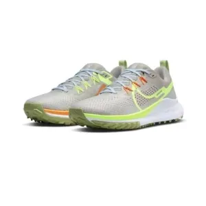 Nike React Pegasus Trail 4 Grey/Volt-Orange Running Shoe DJ6158 002 Mens 10.5