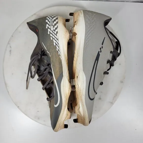 Nike React Vapor Ultrafly Elite 4 Baseball Cleats Mens 10 Light Smoke Grey Metal