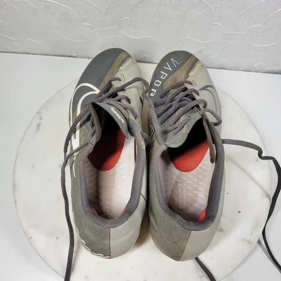 Nike React Vapor Ultrafly Elite 4 Baseball Cleats Mens 10 Light Smoke Grey Metal