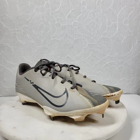 Nike React Vapor Ultrafly Elite 4 Baseball Cleats Mens 10 Light Smoke Grey Metal