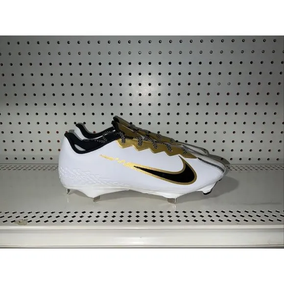 Nike React Vapor Ultrafly Elite 4 Mens Metal Baseball Cleats Size 8 Gold White