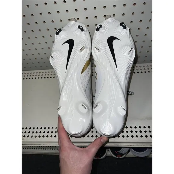 Nike React Vapor Ultrafly Elite 4 Mens Metal Baseball Cleats Size 8 Gold White