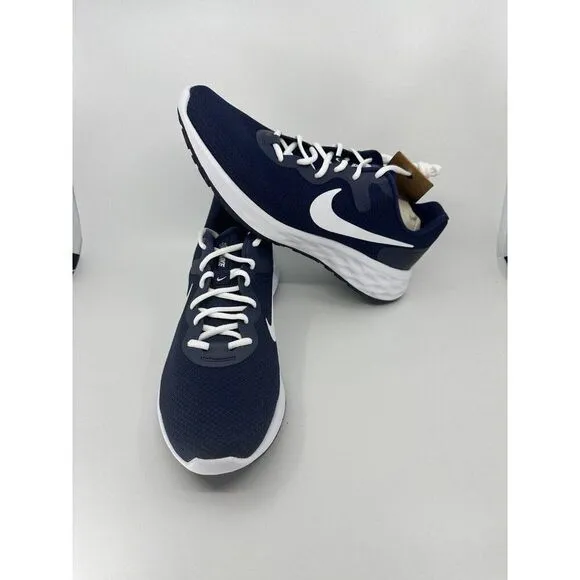 Nike Revolution 6 Road Running Sneaker Midnight Navy Blue Size 14 DC3728-401