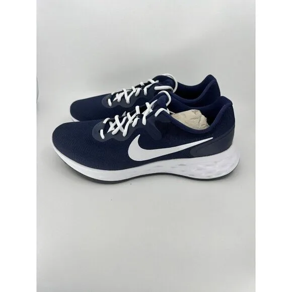 Nike Revolution 6 Road Running Sneaker Midnight Navy Blue Size 14 DC3728-401