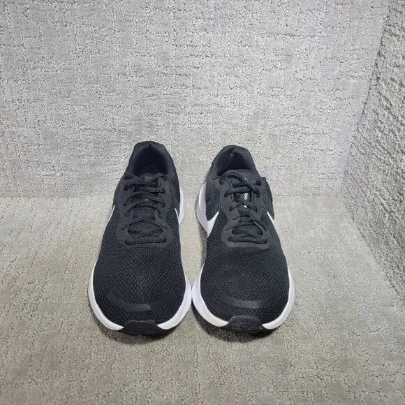 Nike Revolution 7 Men's Size US 11.5 Wide Black White Road Running Sneaker Shoes