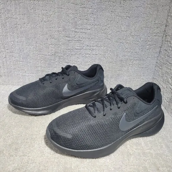 Nike Revolution 7 Men's Size US 11.5W Black Off Noir Road Running Sneaker Shoes