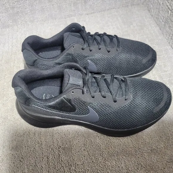 Nike Revolution 7 Men's Size US 11.5W Black Off Noir Road Running Sneaker Shoes