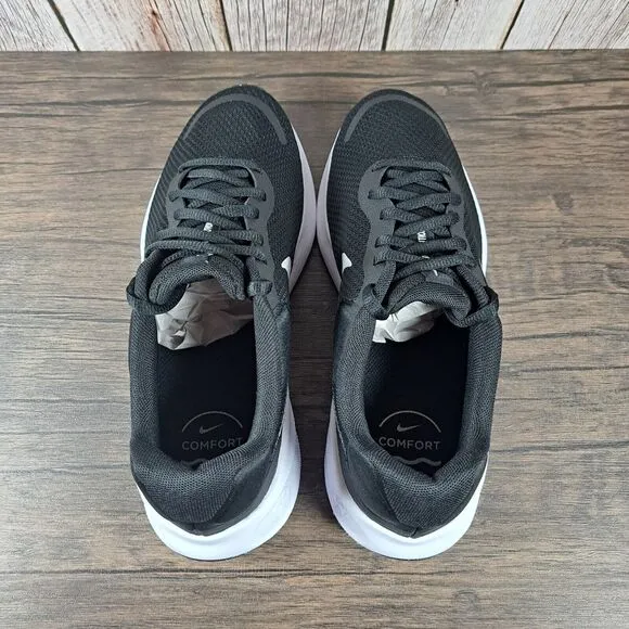 Nike Revolution 7 Road Running Shoes Men's Sz 7 Black White (VGC)