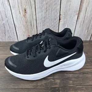Nike Revolution 7 Road Running Shoes Men's Sz 7 Black White (VGC)
