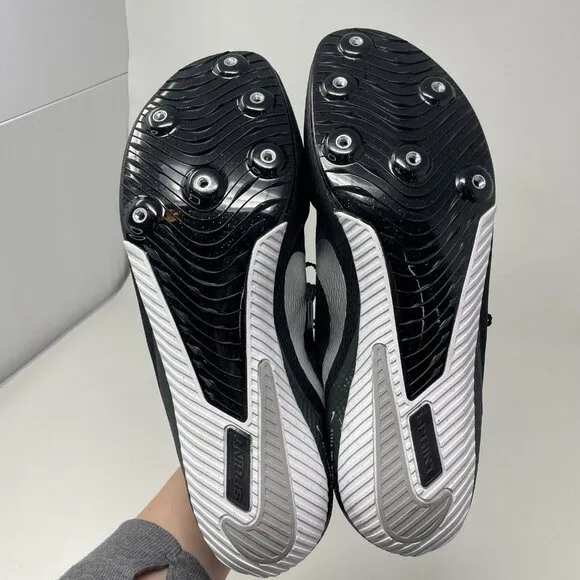 Nike Rival Sprint Track &amp; Field Sprinting Spikes Mens 12 Black Running Shoes