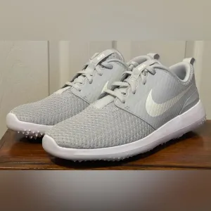 Nike Roshe G Tour Golf Cleats Shoes White Gray CD6066-002 Womens Size 9.5 NEW
