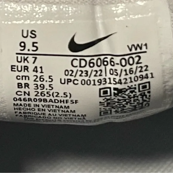Nike Roshe G Tour Golf Cleats Shoes White Gray CD6066-002 Womens Size 9.5 NEW