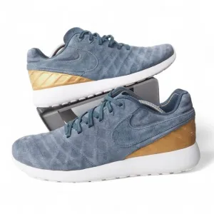 Nike Roshe Tiempo 6 FC Suede &quot;Blue Fog&quot; Sneakers 852613-400 Men's 11.5