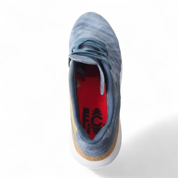 Nike Roshe Tiempo 6 FC Suede &quot;Blue Fog&quot; Sneakers 852613-400 Men's 11.5