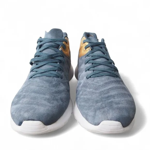 Nike Roshe Tiempo 6 FC Suede &quot;Blue Fog&quot; Sneakers 852613-400 Men's 11.5