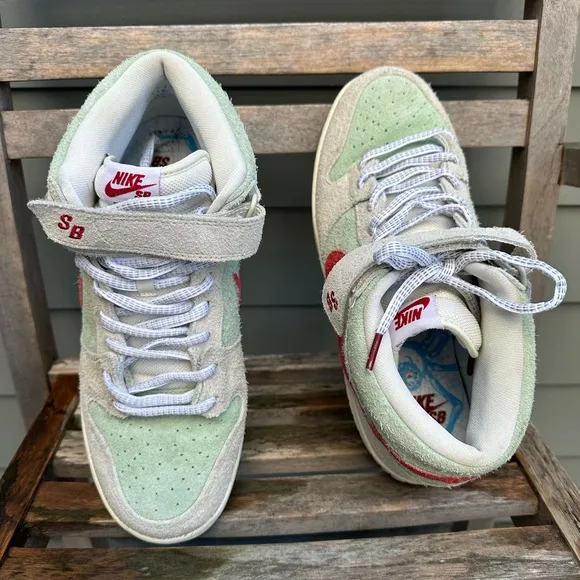NIKE SB DUNK MID PRO WHITE WIDOW MEN'S SHOES, 2018, RARE SZ 11.5! COLLECTOR’S!