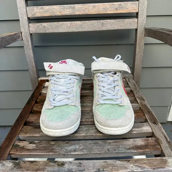 NIKE SB DUNK MID PRO WHITE WIDOW MEN'S SHOES, 2018, RARE SZ 11.5! COLLECTOR’S!